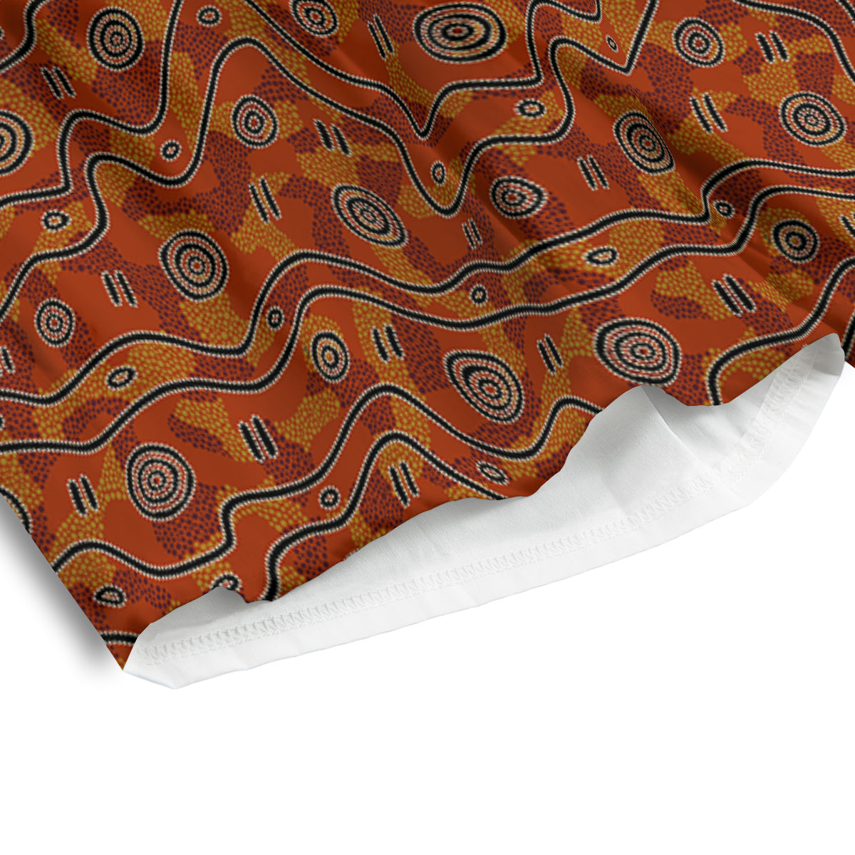 Australian Aboriginal Print Pattern Men's Athletic Shorts