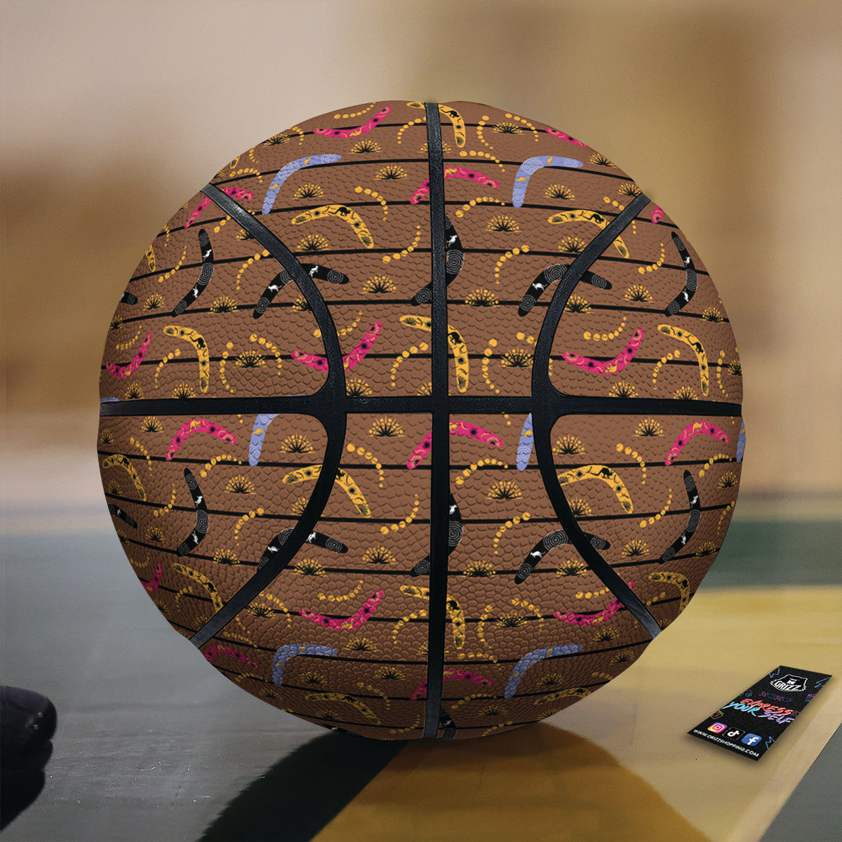 Australian Boomerangs Print Pattern Basketball-grizzshop