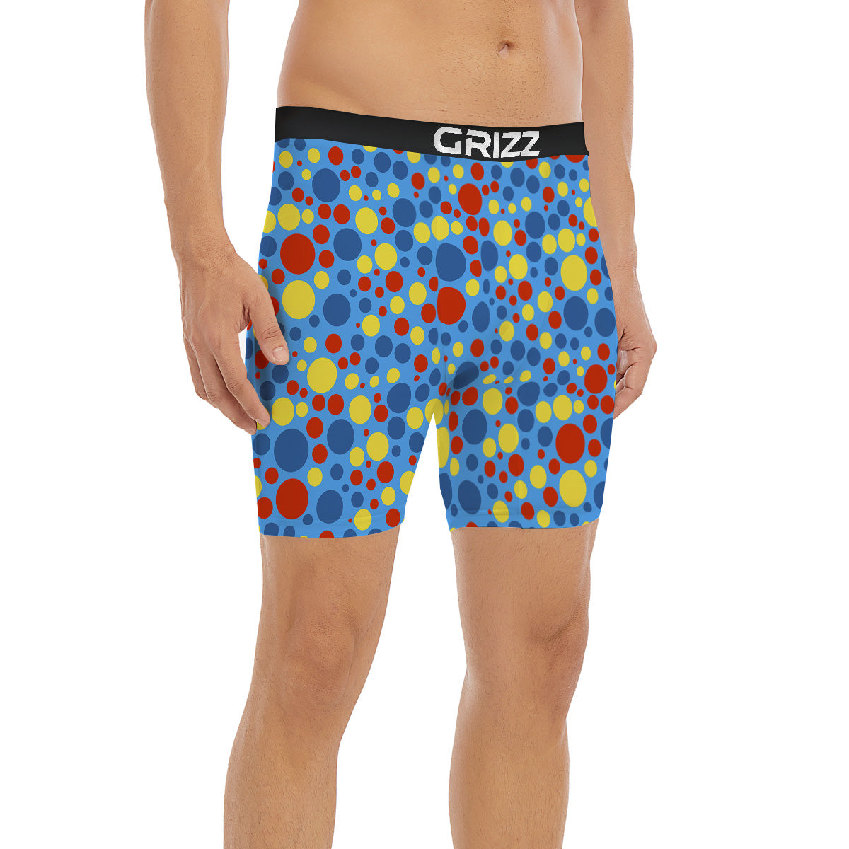 Autism Awareness Dots Color Print Pattern Boxer Briefs-grizzshop