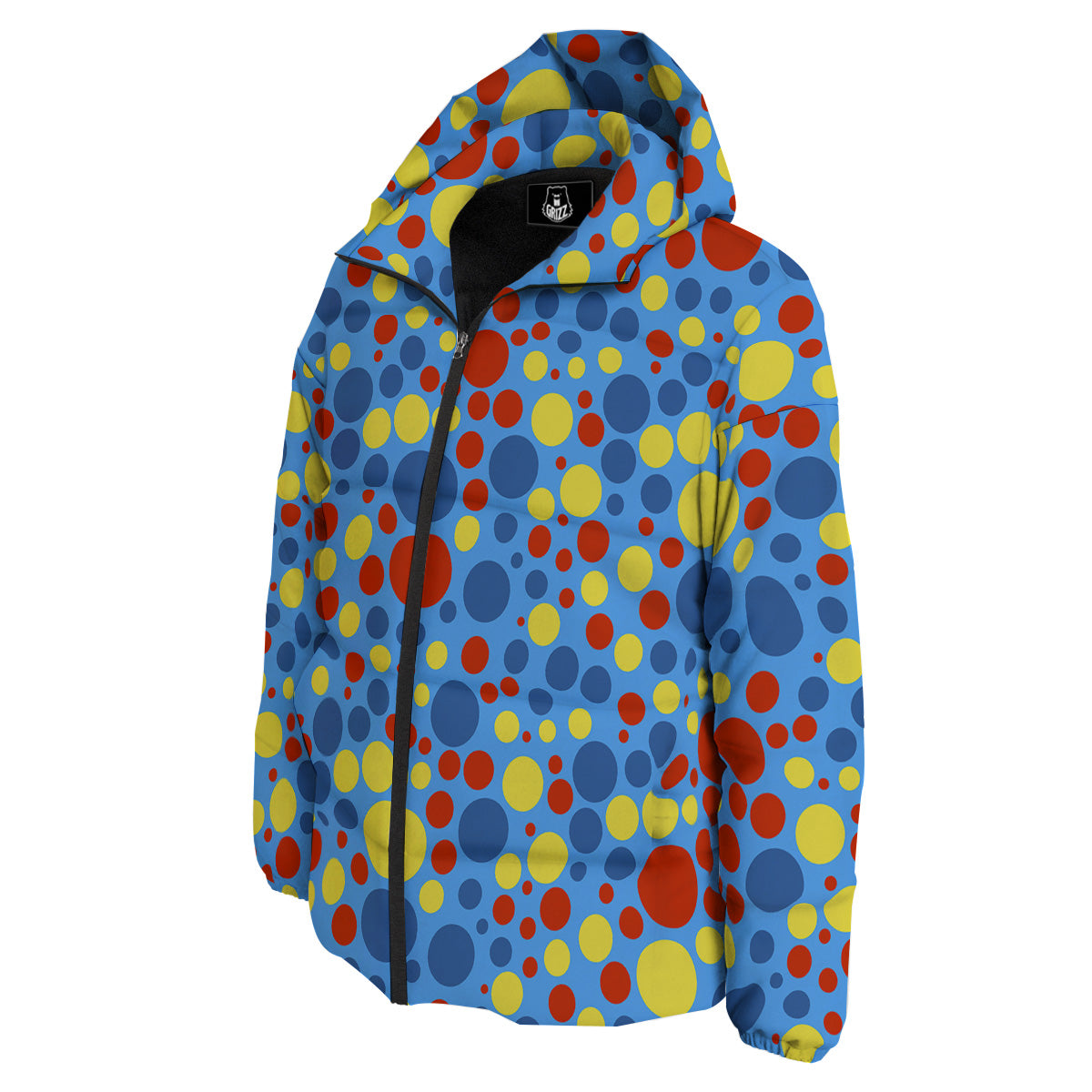 Autism Awareness Dots Color Print Pattern Down Jacket-grizzshop