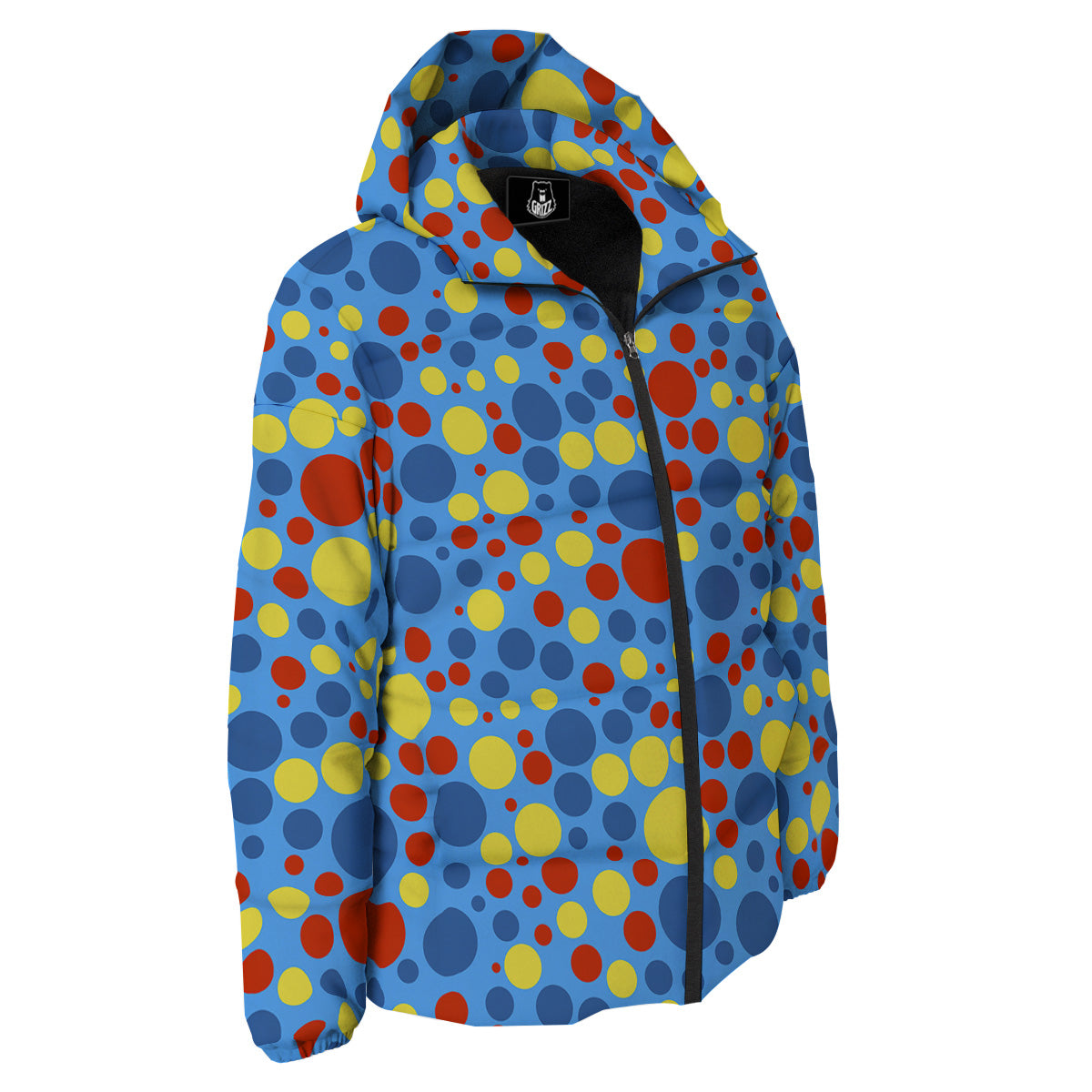 Autism Awareness Dots Color Print Pattern Down Jacket-grizzshop