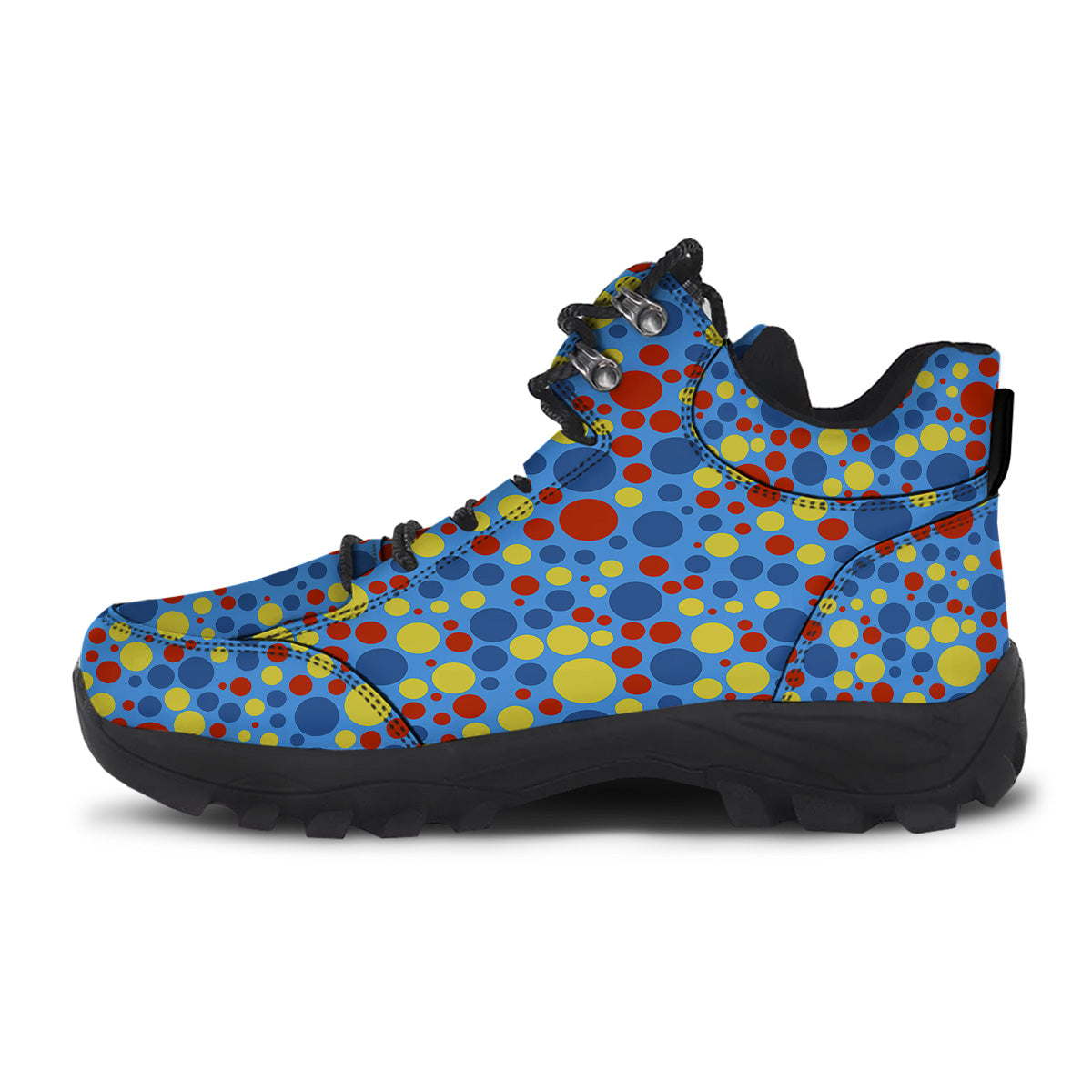 Autism Awareness Dots Color Print Pattern Hiking Shoes-grizzshop