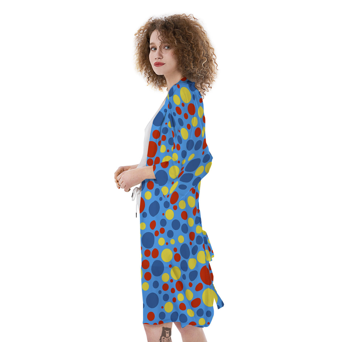 Autism Awareness Dots Color Print Pattern Kimono-grizzshop