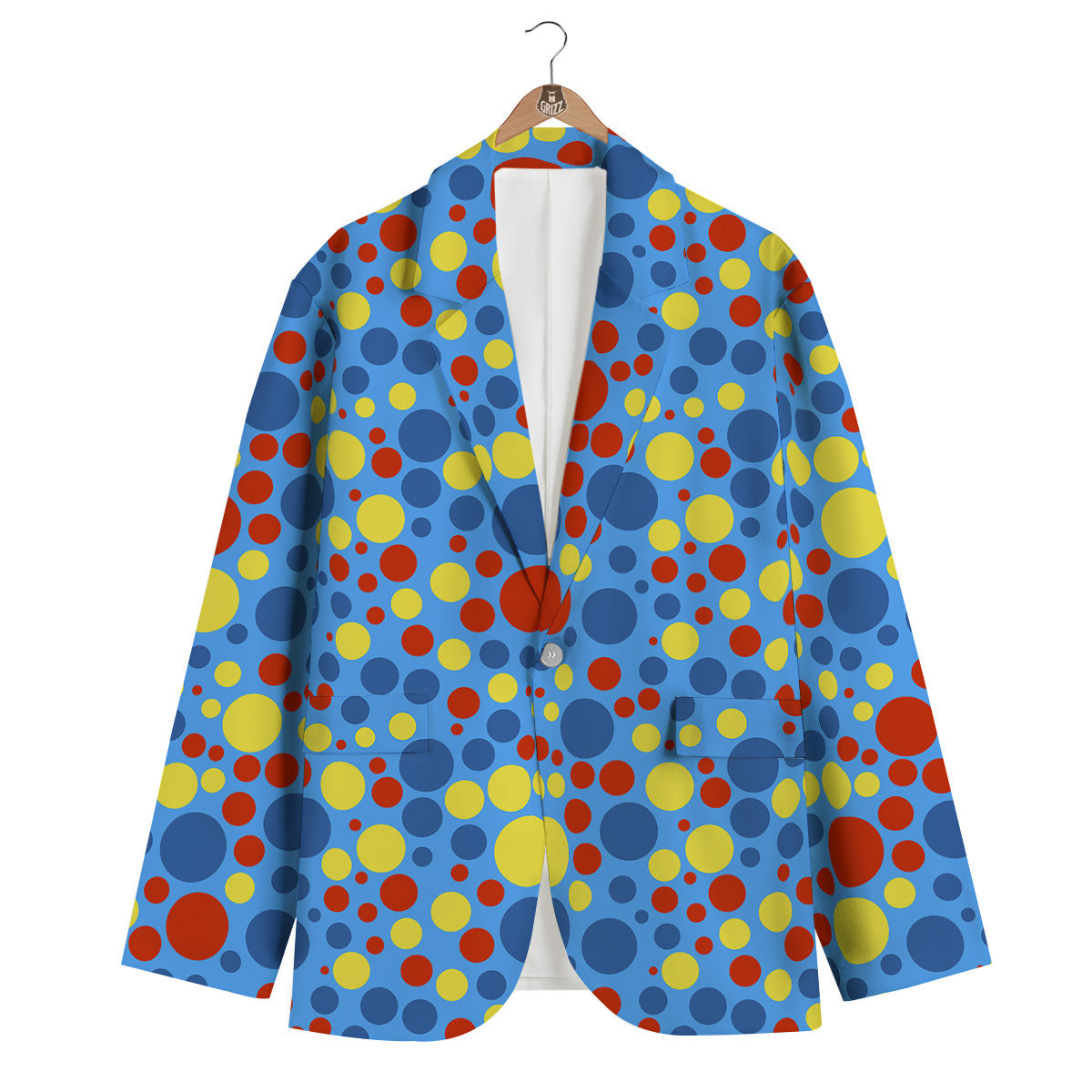 Autism Awareness Dots Color Print Pattern Men's Blazer-grizzshop