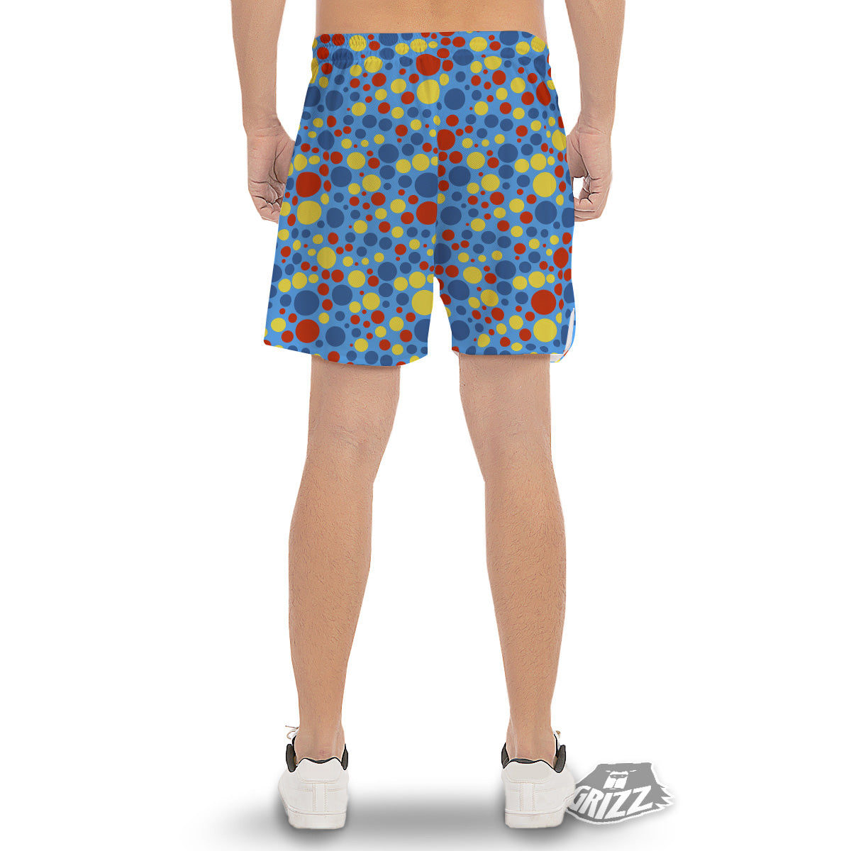 Autism Awareness Dots Color Print Pattern Men's Gym Shorts-grizzshop