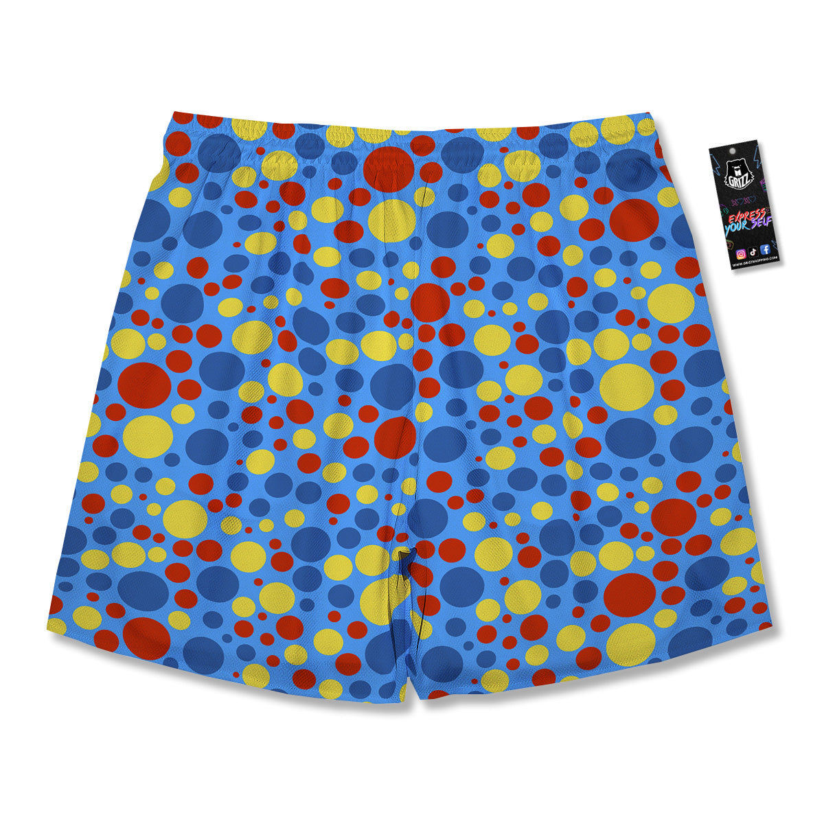 Autism Awareness Dots Color Print Pattern Men's Running Shorts-grizzshop