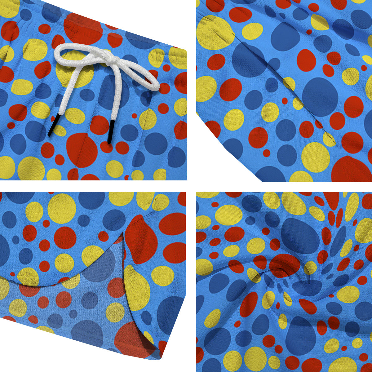 Autism Awareness Dots Color Print Pattern Men's Running Shorts-grizzshop