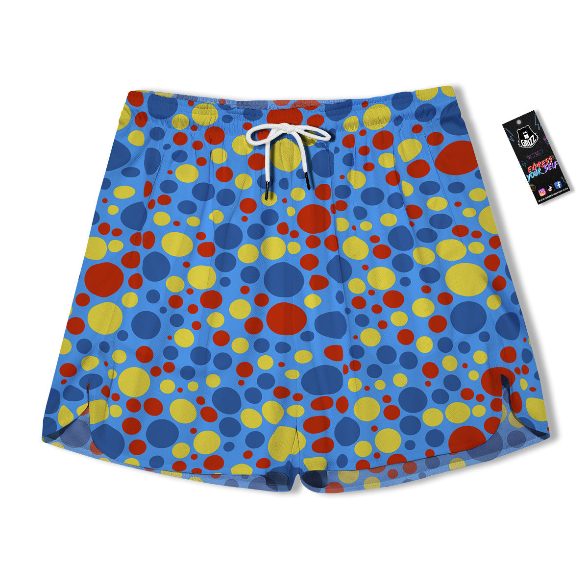 Autism Awareness Dots Color Print Pattern Men's Running Shorts-grizzshop