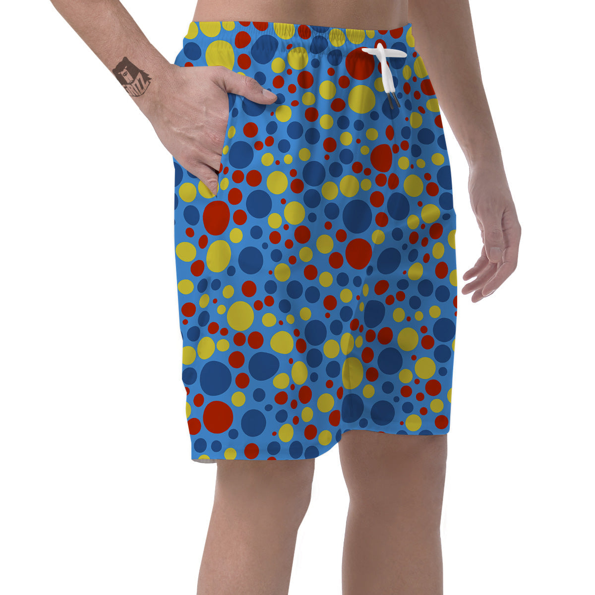 Autism Awareness Dots Color Print Pattern Men's Shorts-grizzshop