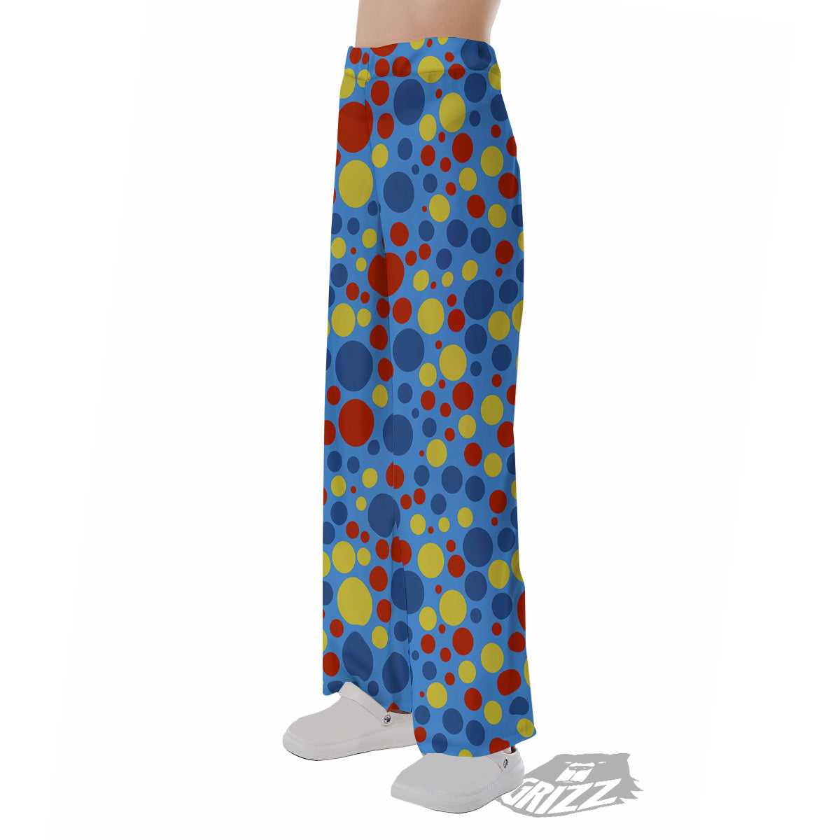 Autism Awareness Dots Color Print Pattern Pajama Pants-grizzshop