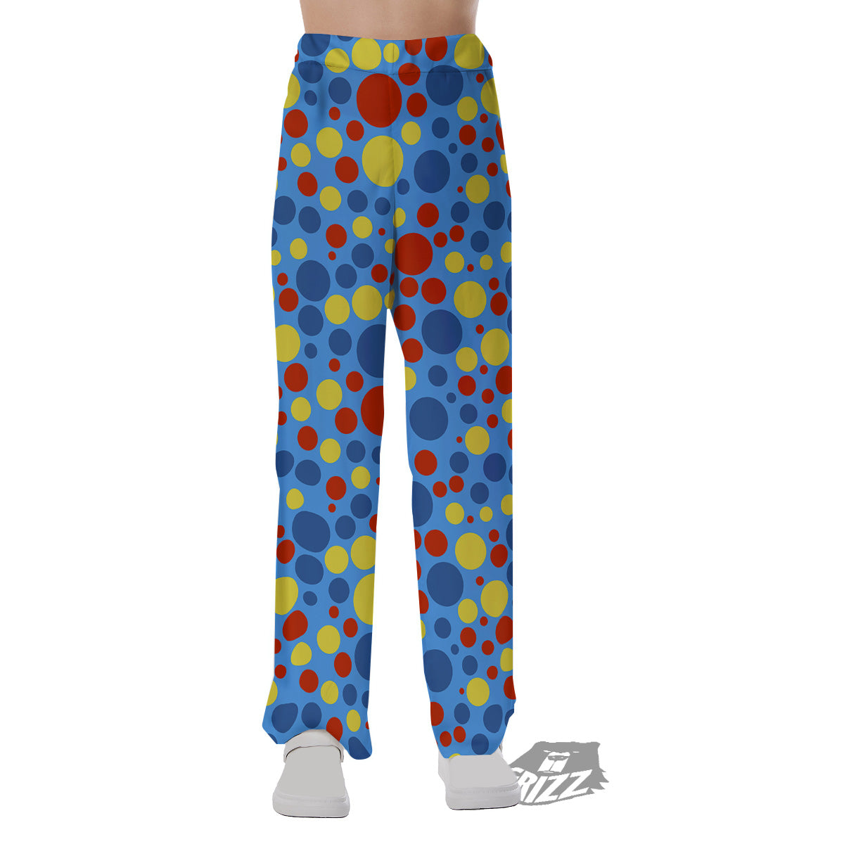 Autism Awareness Dots Color Print Pattern Pajama Pants-grizzshop