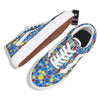 Autism Awareness Dots Color Print Pattern Skate Shoes-grizzshop