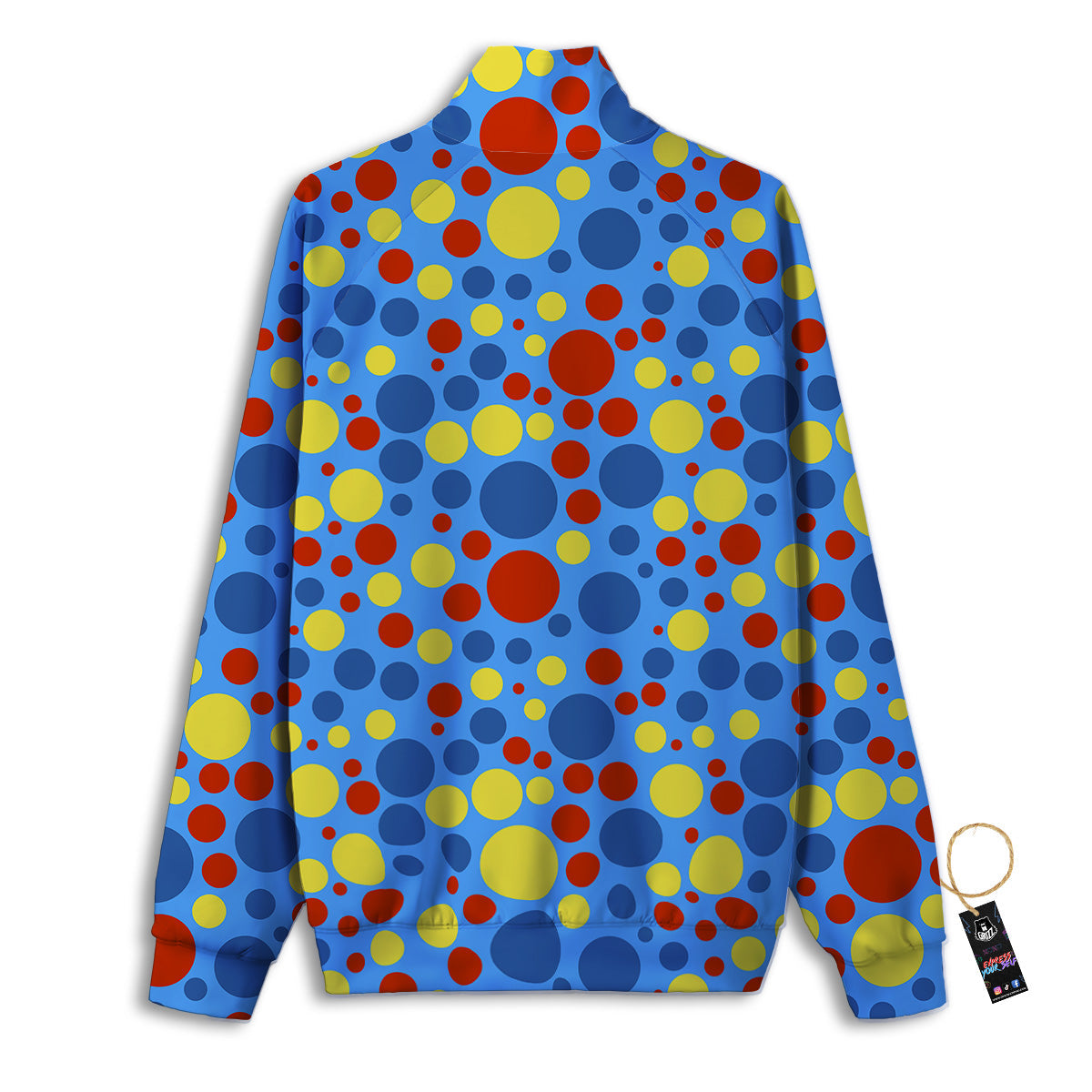 Autism Awareness Dots Color Print Pattern Track Jacket-grizzshop