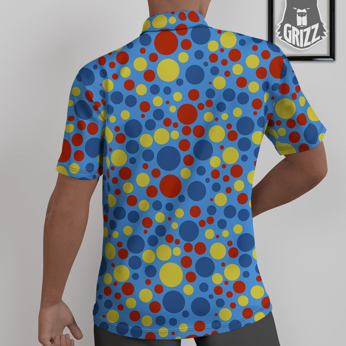 Autism Awareness Dots Color Print Pattern Untucked Shirts-grizzshop