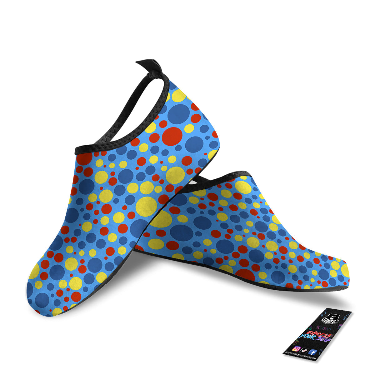 Autism Awareness Dots Color Print Pattern Water Shoes-grizzshop