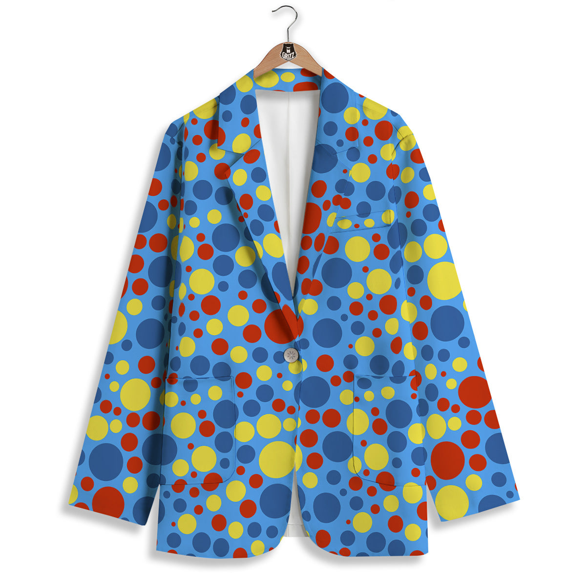 Autism Awareness Dots Color Print Pattern Women's Blazer-grizzshop
