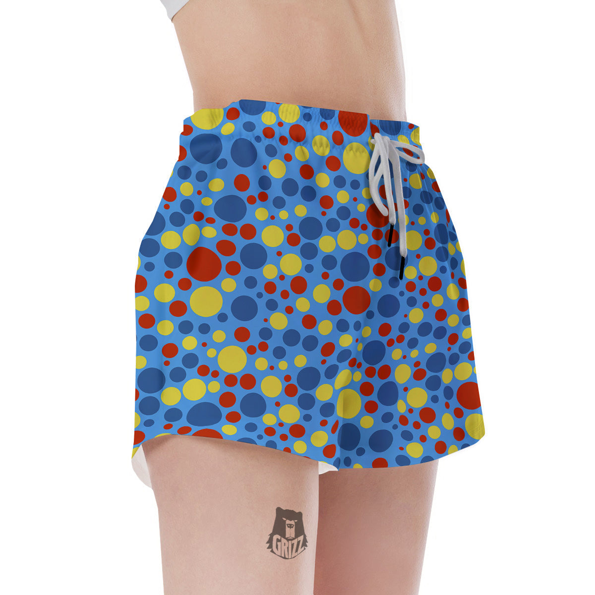Autism Awareness Dots Color Print Pattern Women's Shorts-grizzshop