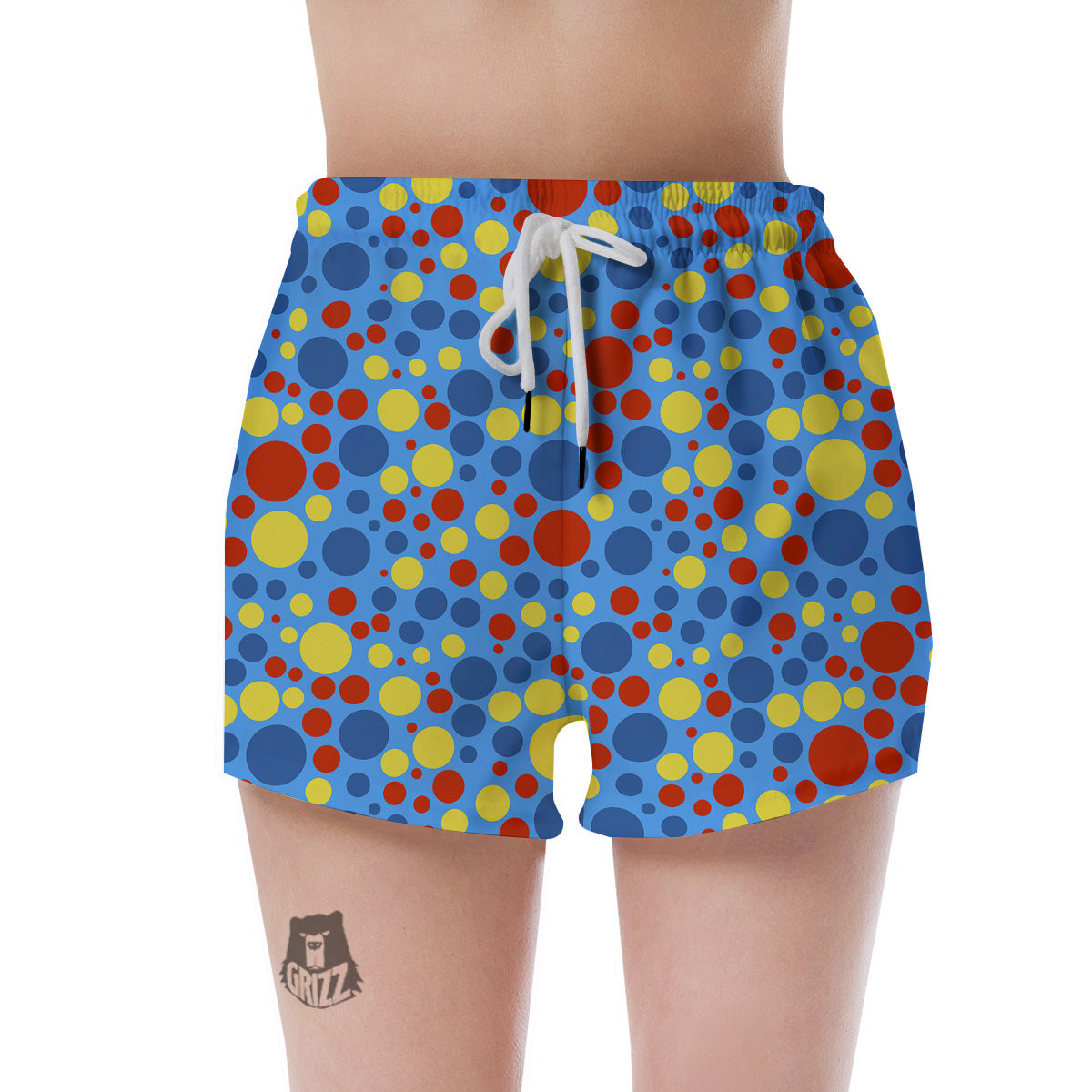 Autism Awareness Dots Color Print Pattern Women's Shorts-grizzshop