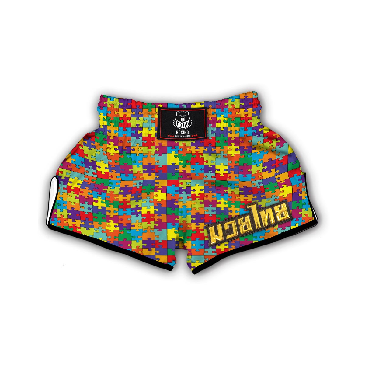Autism Awareness Merchandise Muay Thai Boxing Shorts-grizzshop