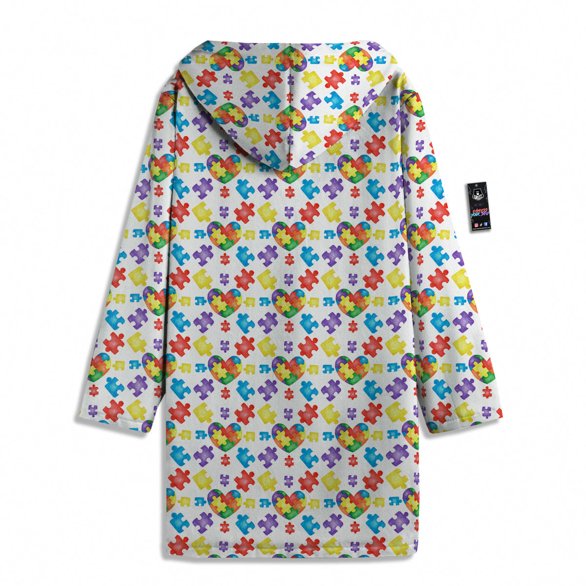 Autism Awareness Print Pattern Men's Windbreaker Jacket-grizzshop