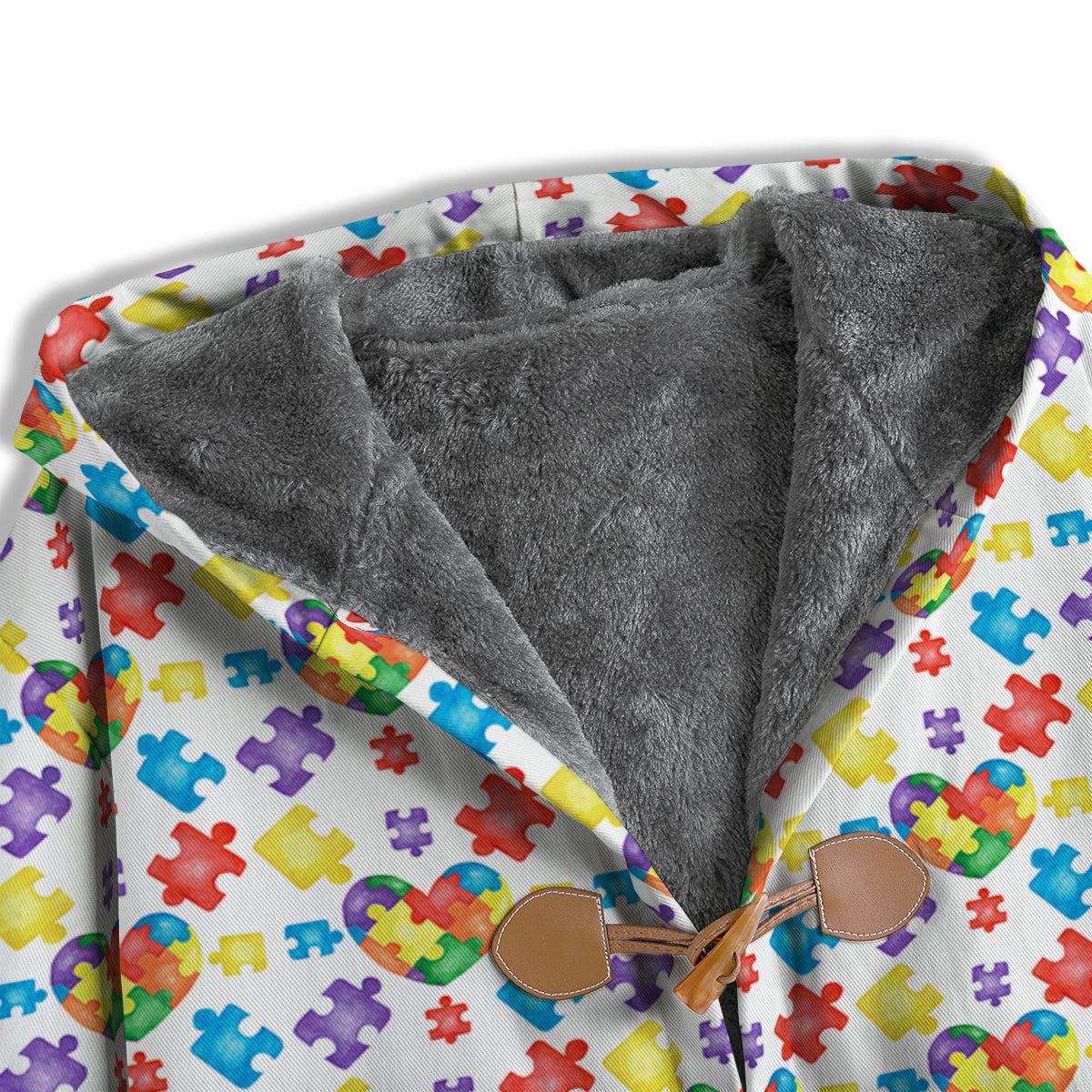 Autism Awareness Print Pattern Men's Windbreaker Jacket-grizzshop