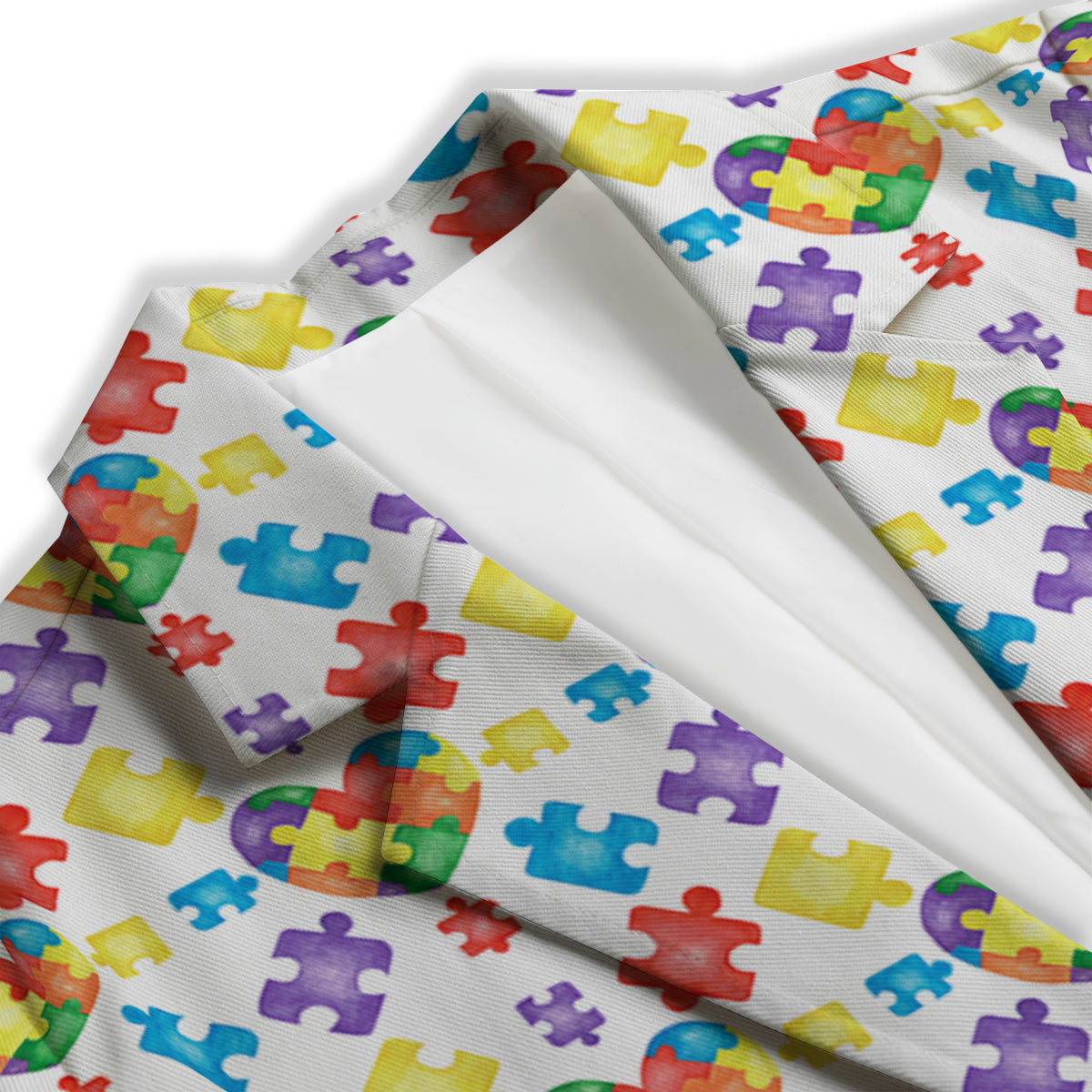 Autism Awareness Print Pattern Women's Blazer-grizzshop