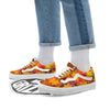 Autumn Leaves Print Skate Shoes-grizzshop