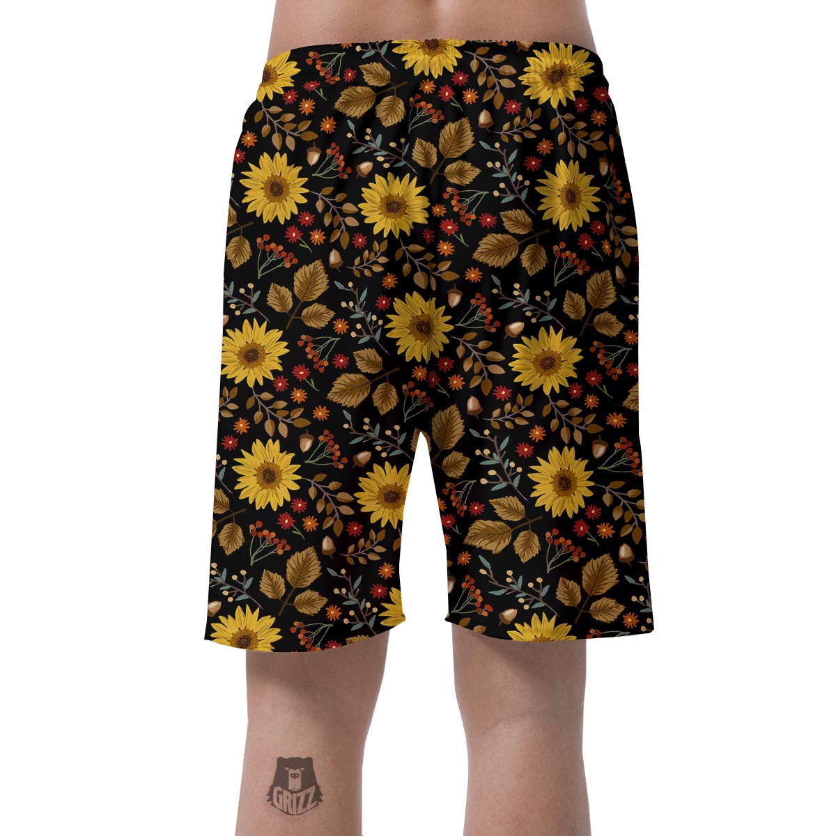 Autumn Sunflower Men's Shorts-grizzshop