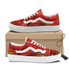 Autumn Trees Red Print Skate Shoes-grizzshop