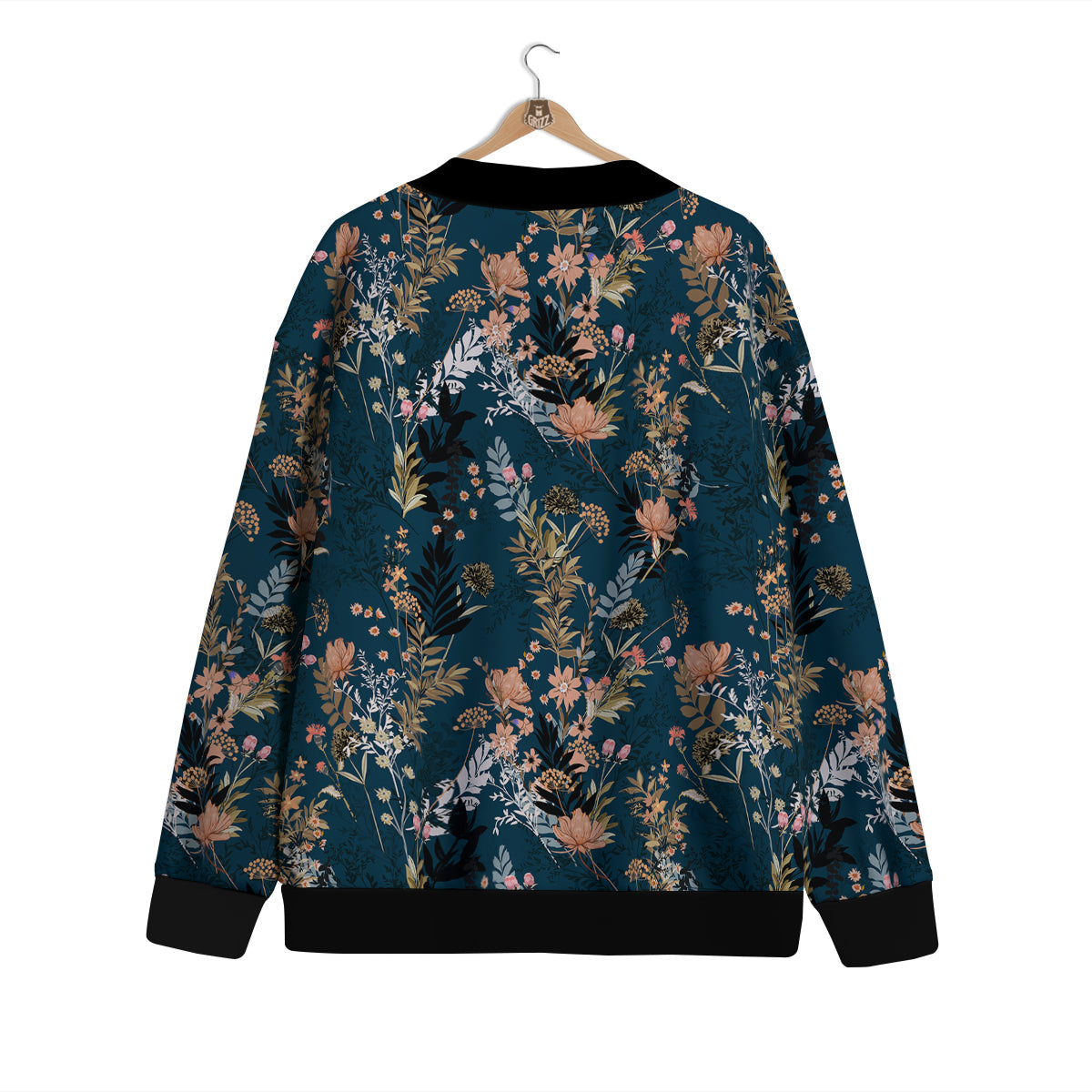 Autumn Vintage Print Pattern Cardigan-grizzshop