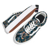 Autumn Vintage Print Pattern Skate Shoes-grizzshop