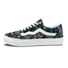 Autumn Vintage Print Pattern Skate Shoes-grizzshop