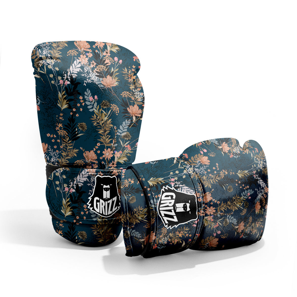 Autumn Vintage Print Pattern Pro Boxing Glove