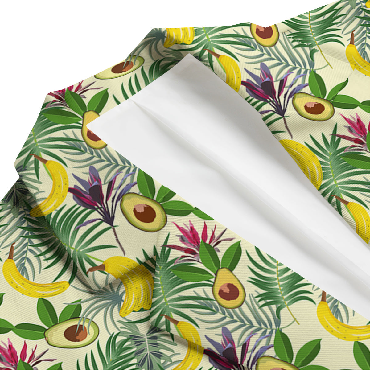 Avocado Banana Leaf Print Pattern Men's Blazer-grizzshop
