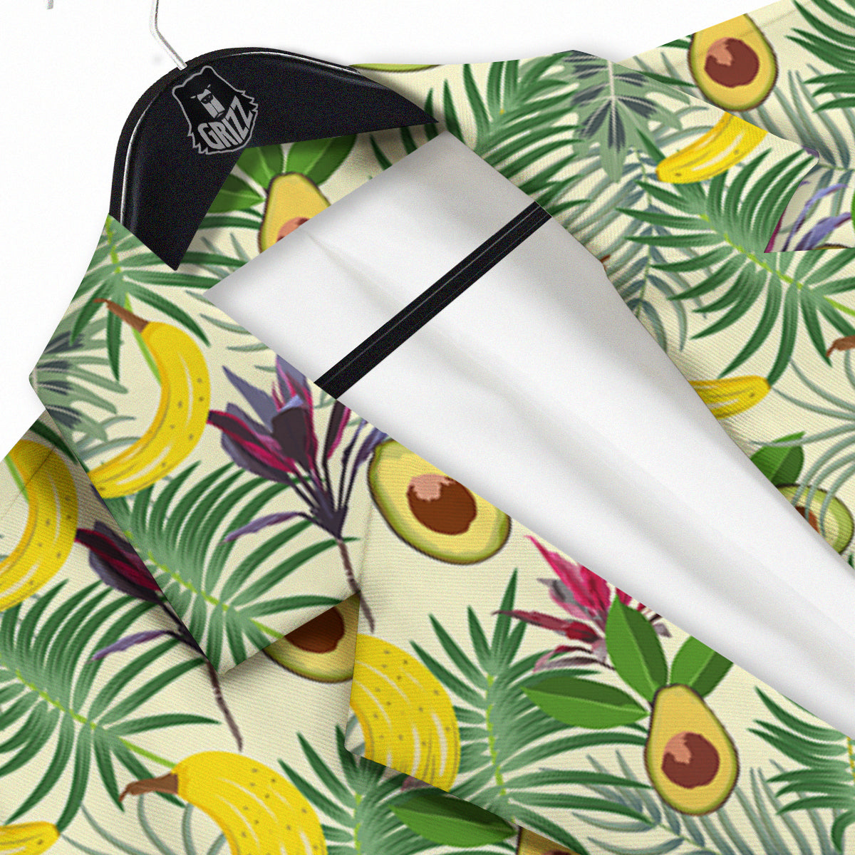 Avocado Banana Leaf Print Pattern Men's Sport Coat-grizzshop