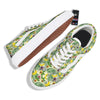 Avocado Banana Leaf Print Pattern Skate Shoes-grizzshop