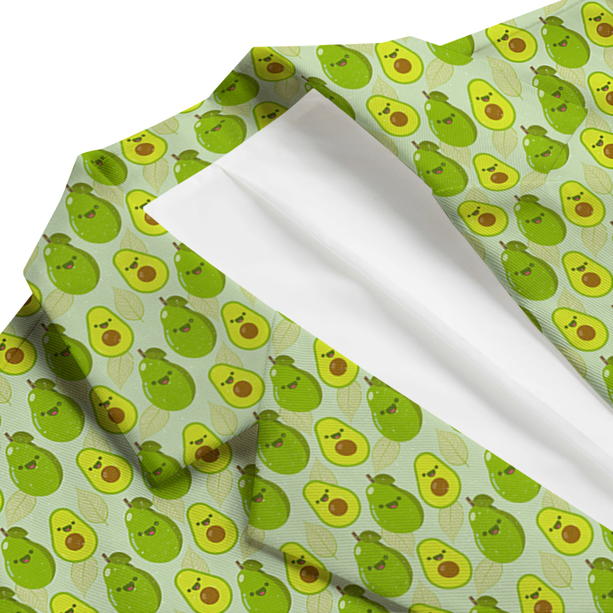 Avocado Cartoon Print Pattern Men's Blazer-grizzshop