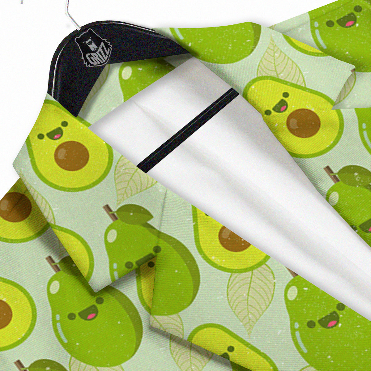 Avocado Cartoon Print Pattern Men's Sport Coat-grizzshop