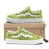 Avocado Cartoon Print Pattern Skate Shoes-grizzshop