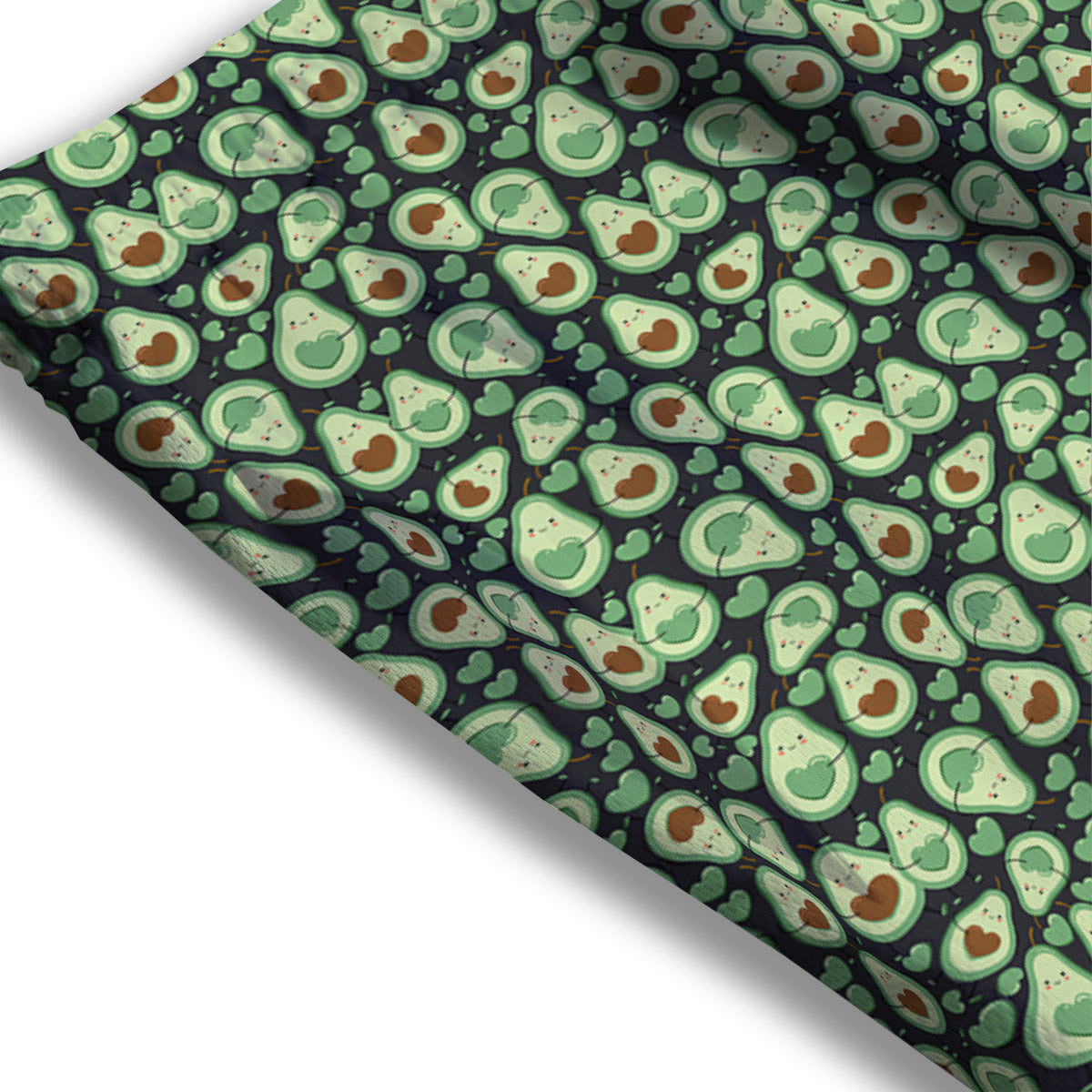 Argyle Green Print Pattern Mesh Shorts
