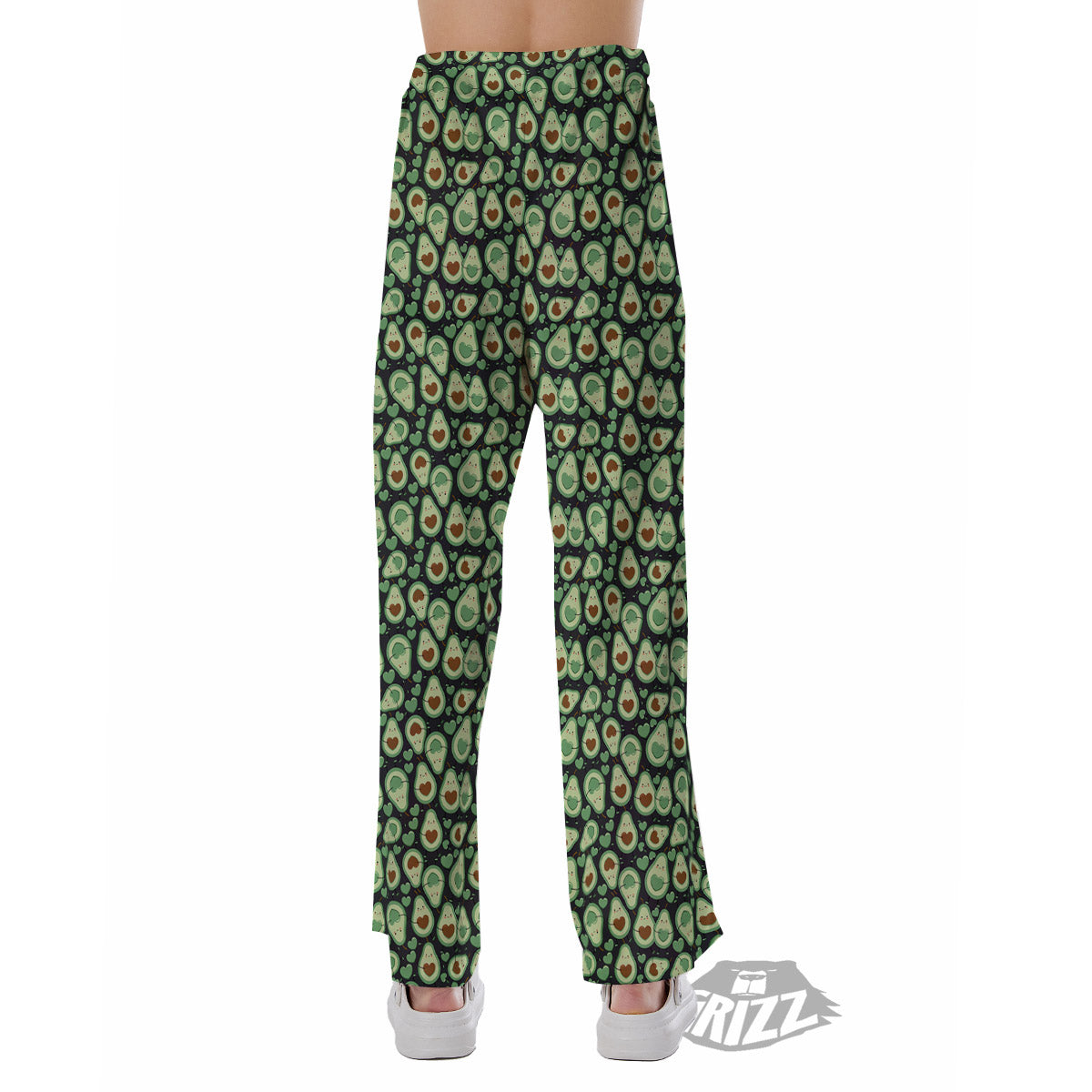 Avocado Cute Print Pattern Pajama Pants-grizzshop