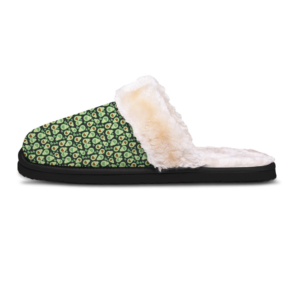 Avocado Cute Print Pattern Slippers-grizzshop