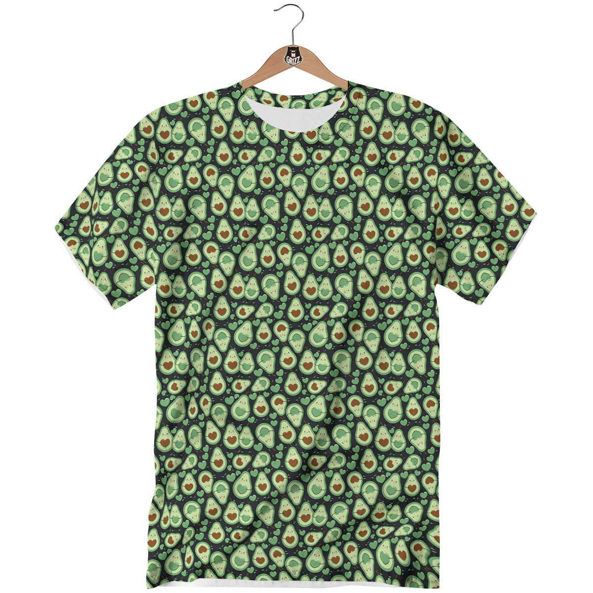 Avocado Cute Print Pattern T-Shirt-grizzshop