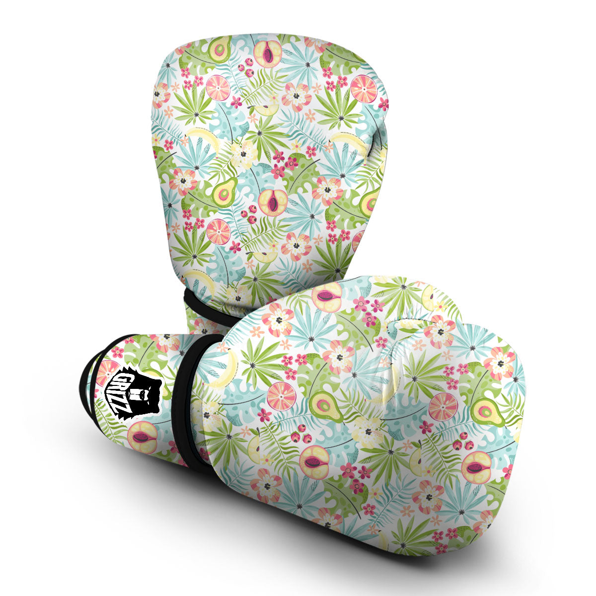 Avocado Fruit Print Boxing Gloves-grizzshop