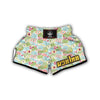 Avocado Fruit Print Muay Thai Boxing Shorts-grizzshop