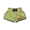 Avocado Green Watercolor Print Muay Thai Boxing Shorts-grizzshop