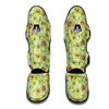 Avocado Green Watercolor Print Muay Thai Shin Guards-grizzshop