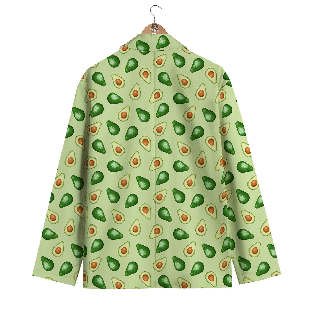 Avocado Half Cut Print Men's Blazer-grizzshop