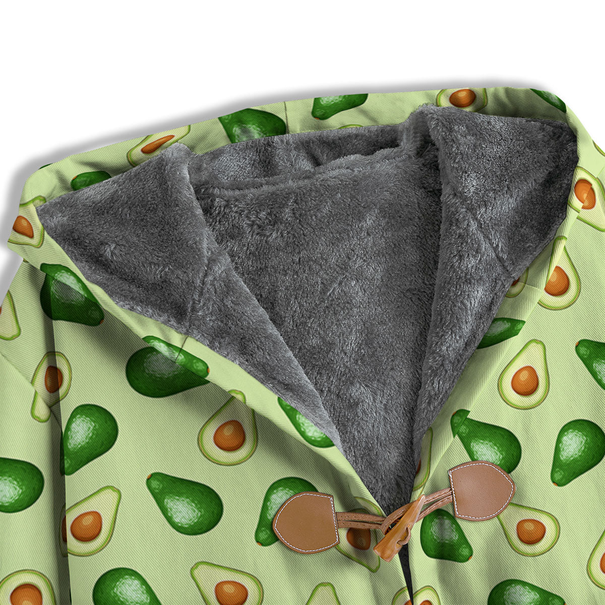 Avocado Half Cut Print Men's Windbreaker Jacket-grizzshop