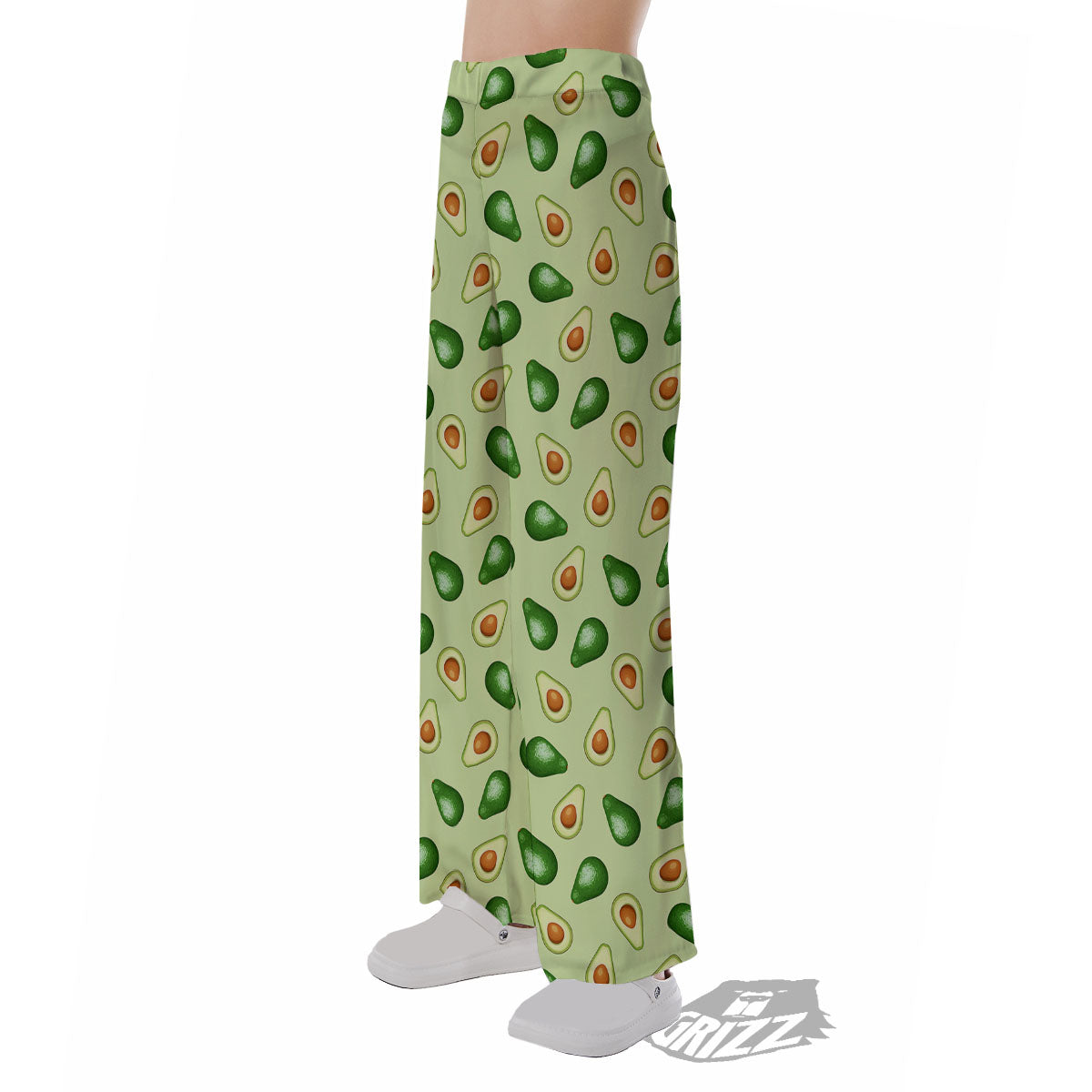 Avocado Half Cut Print Pajama Pants-grizzshop